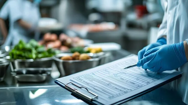 inspección sanidad en un restaurante